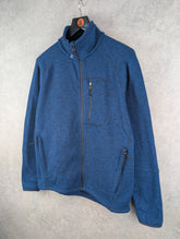 Orvis Jumper Mens Medium M Blue Fleece Full Zip Trout Bum